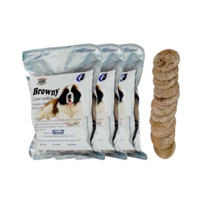 Medivet Browny Liver Cookies Liver Dog Food 320g